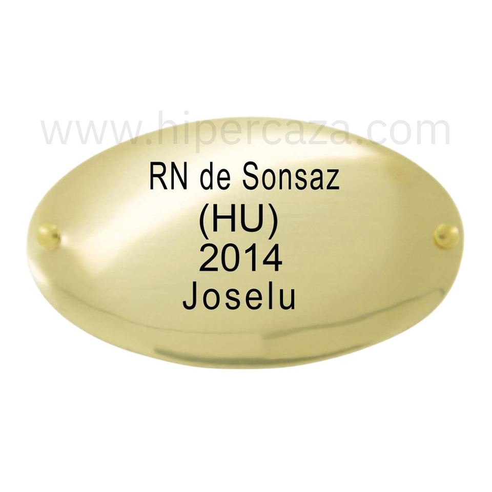 Chapa trofeo cuatro líneas 1