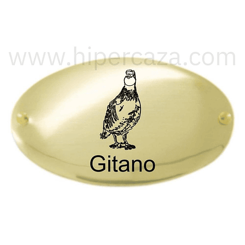 Chapa trofeo de caza personalizada perdiz 