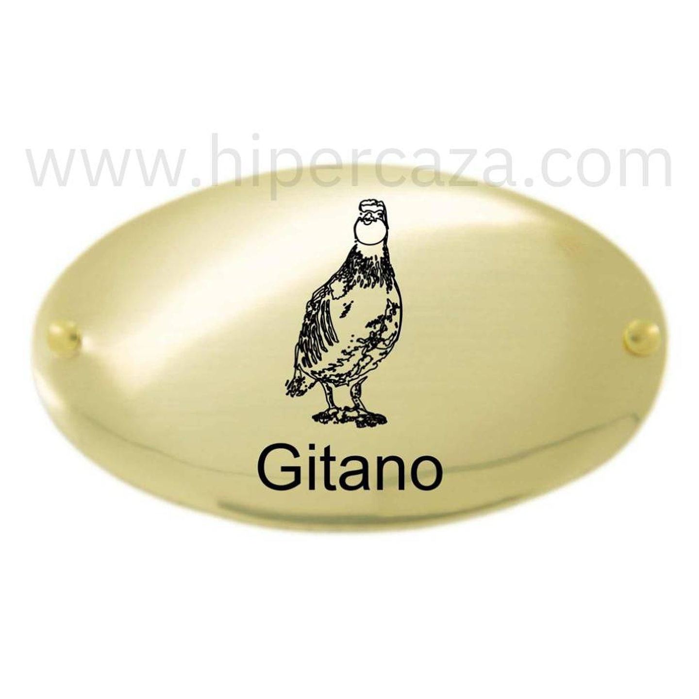 Chapa trofeo de caza personalizada perdiz  1