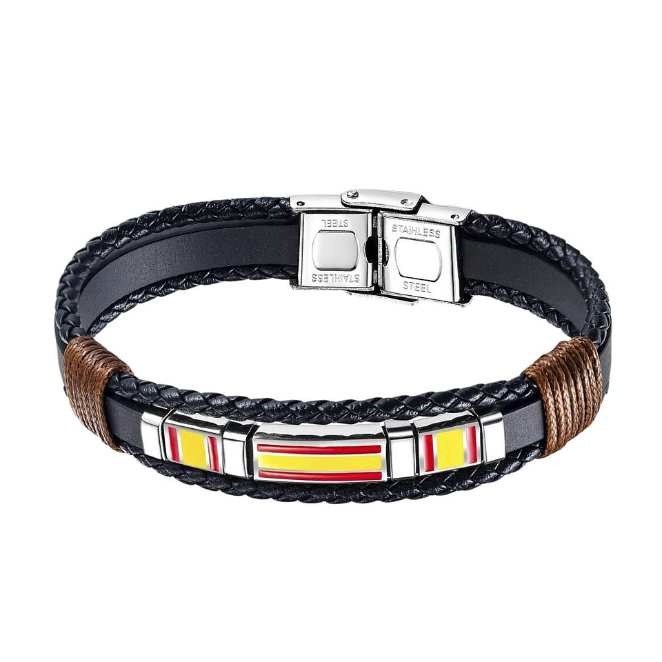 Pulsera caballero españa acero 1