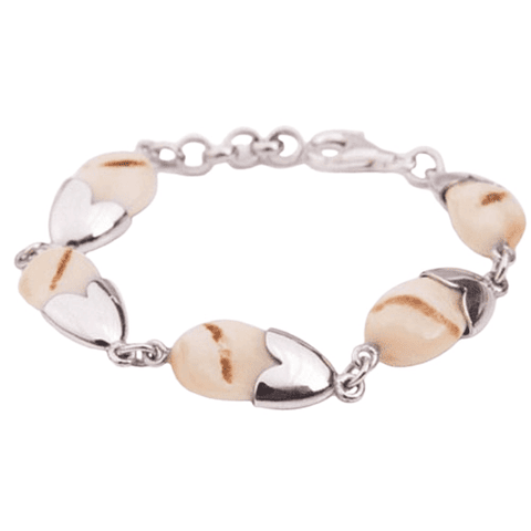 Pulsera con dientes de ciervo naturales