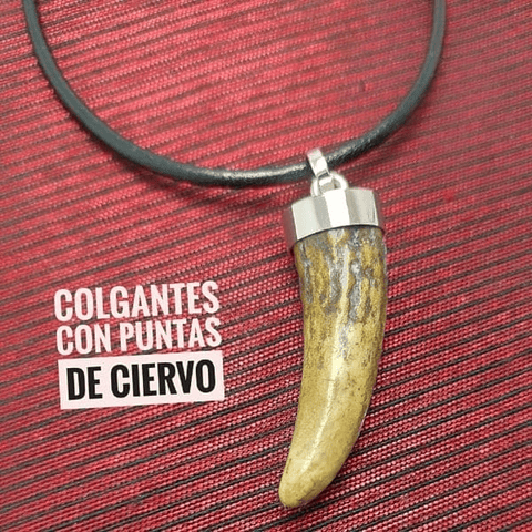 Colgante con punta de ciervo 