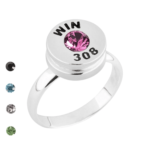 Anillo vaina bala de plata