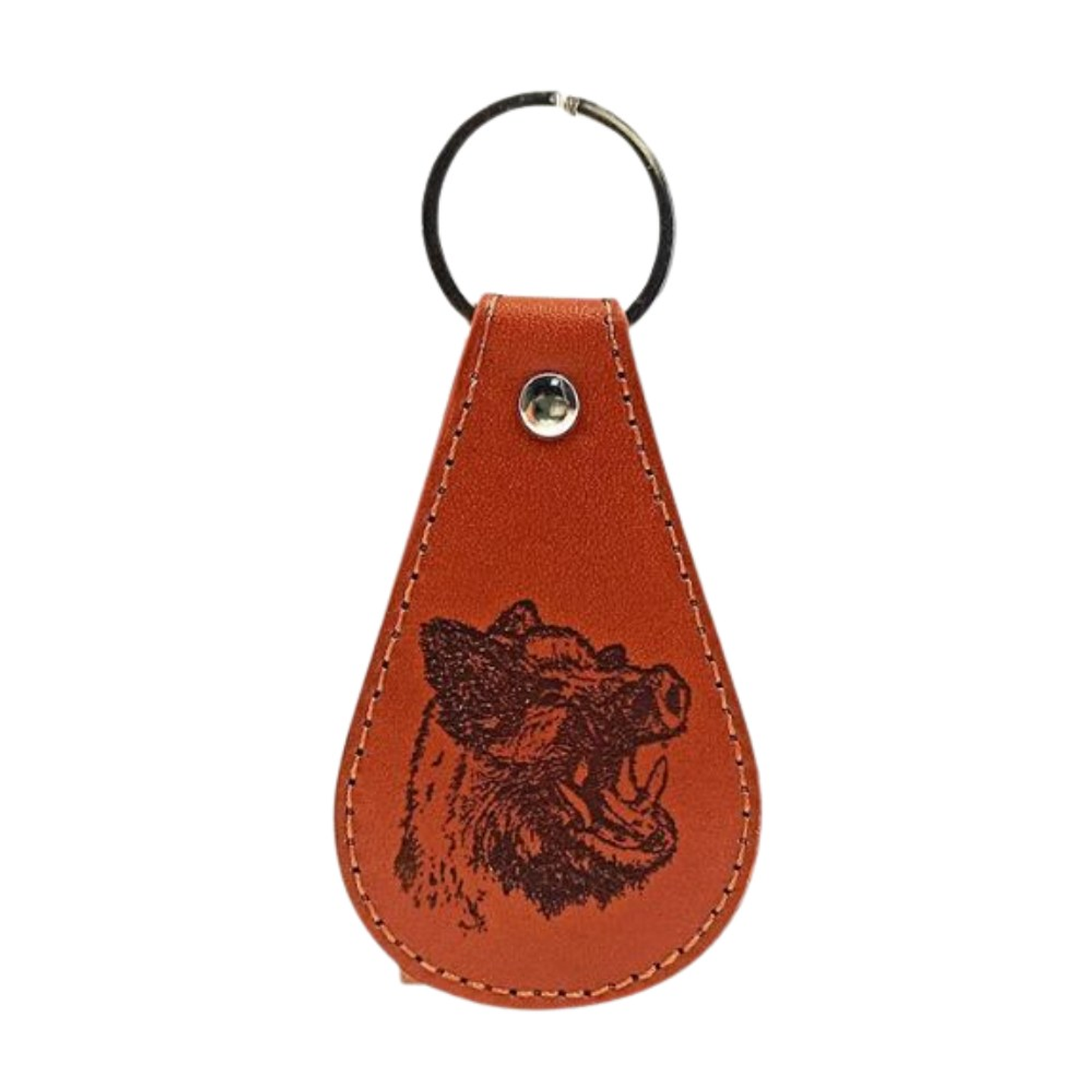 Llavero de piel personalizado jabalí  1