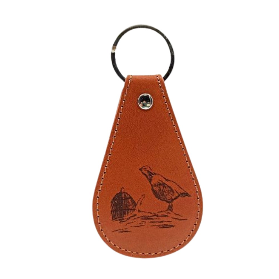 Llavero de piel personalizado de perdiz 1