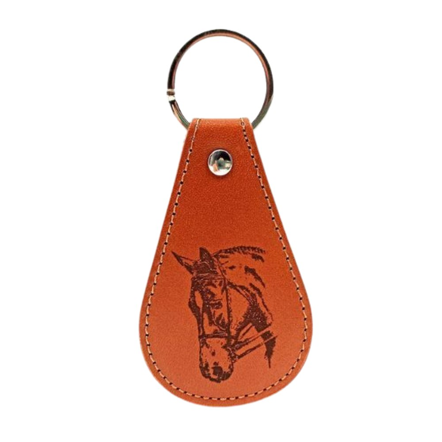 Llavero de piel personalizado caballo  1
