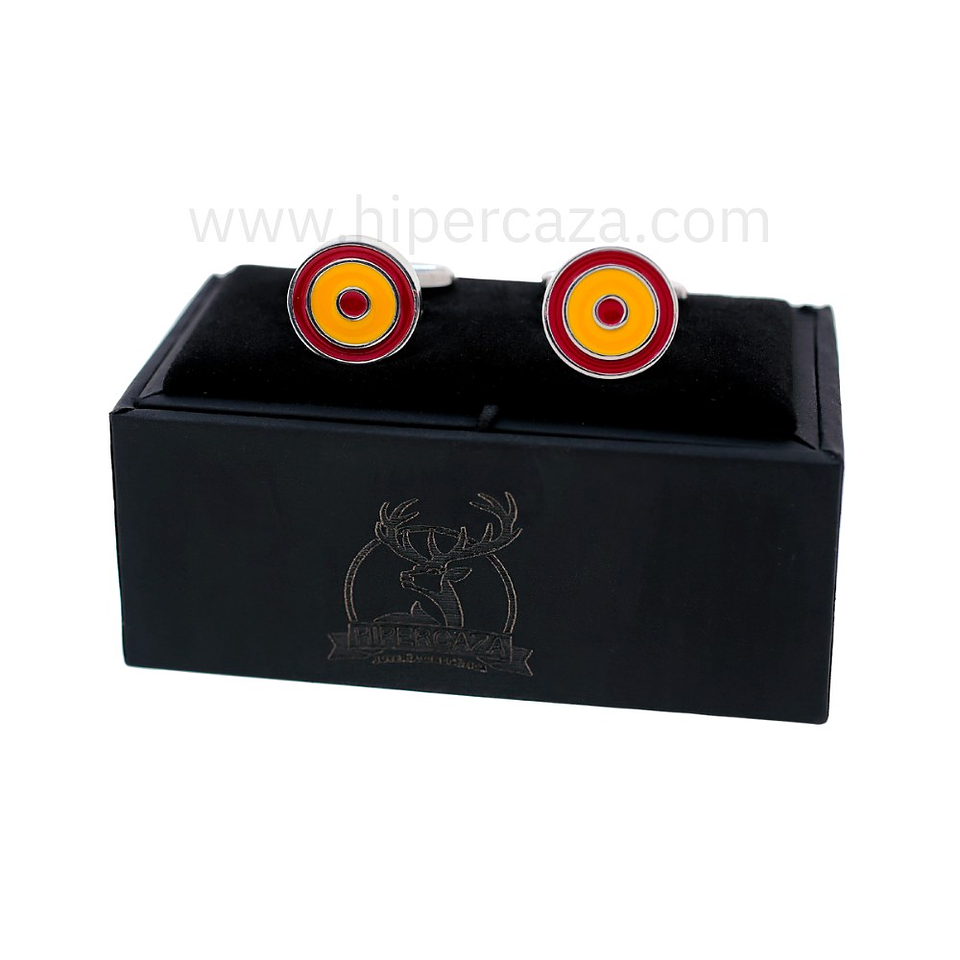 Gemelos bandera de España acero  4