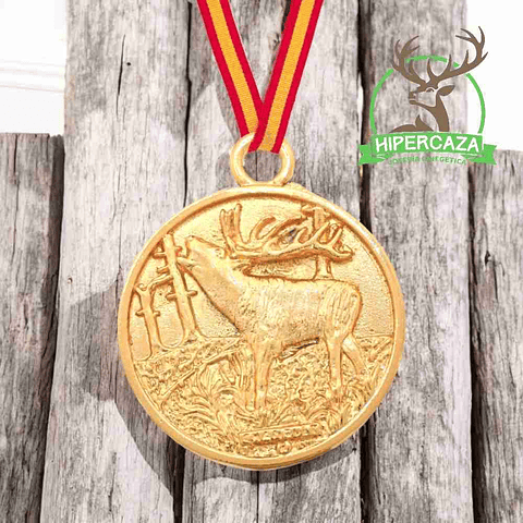 Medalla de homologación ciervo oro