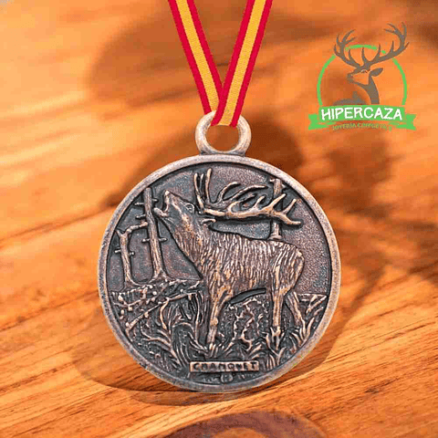 Medalla de homologación ciervo bronce 