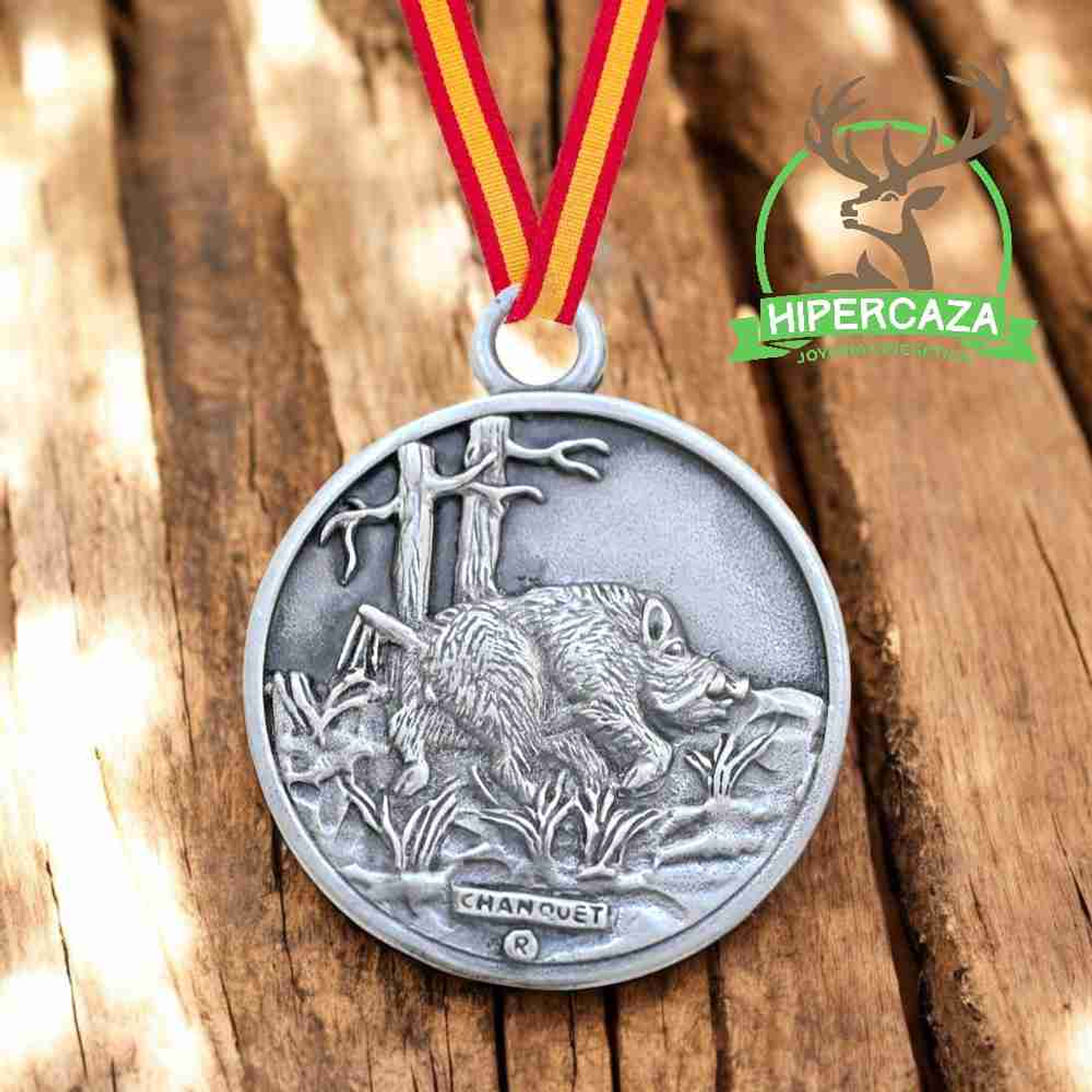 Medalla de homologación jabalí plata 2