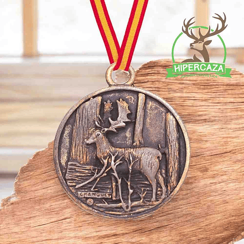 Medalla de homologación gamo bronce