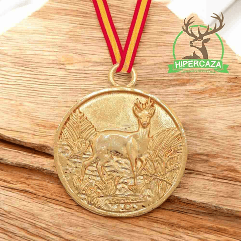 Medalla de homologación de corzo oro