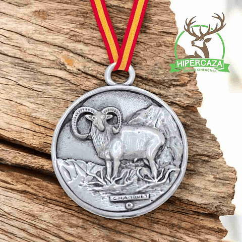 Medalla de homologación muflón plata