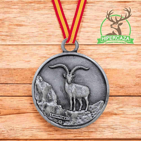 Medalla de homologación macho montés plata