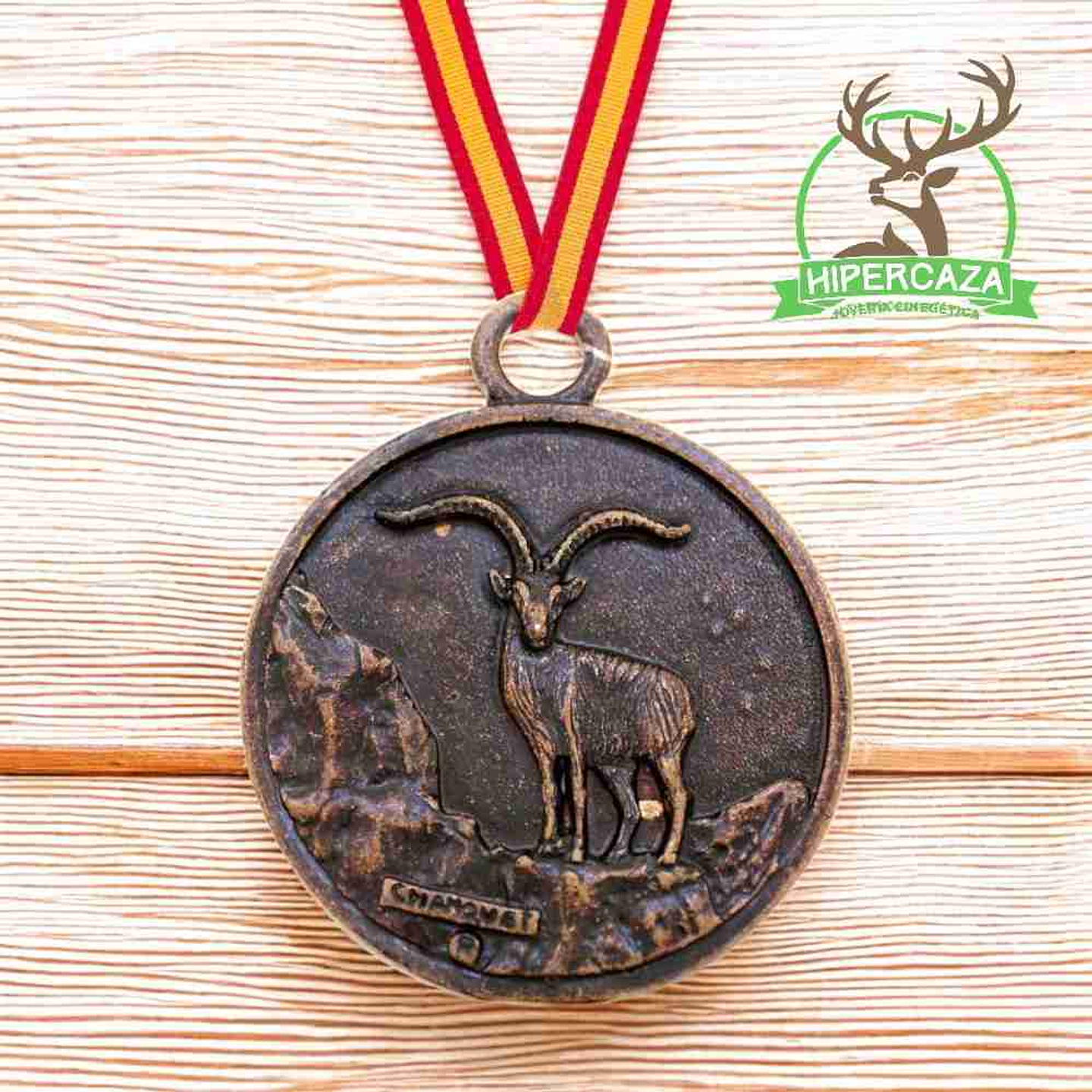 Medalla de homologación macho montés bronce  2