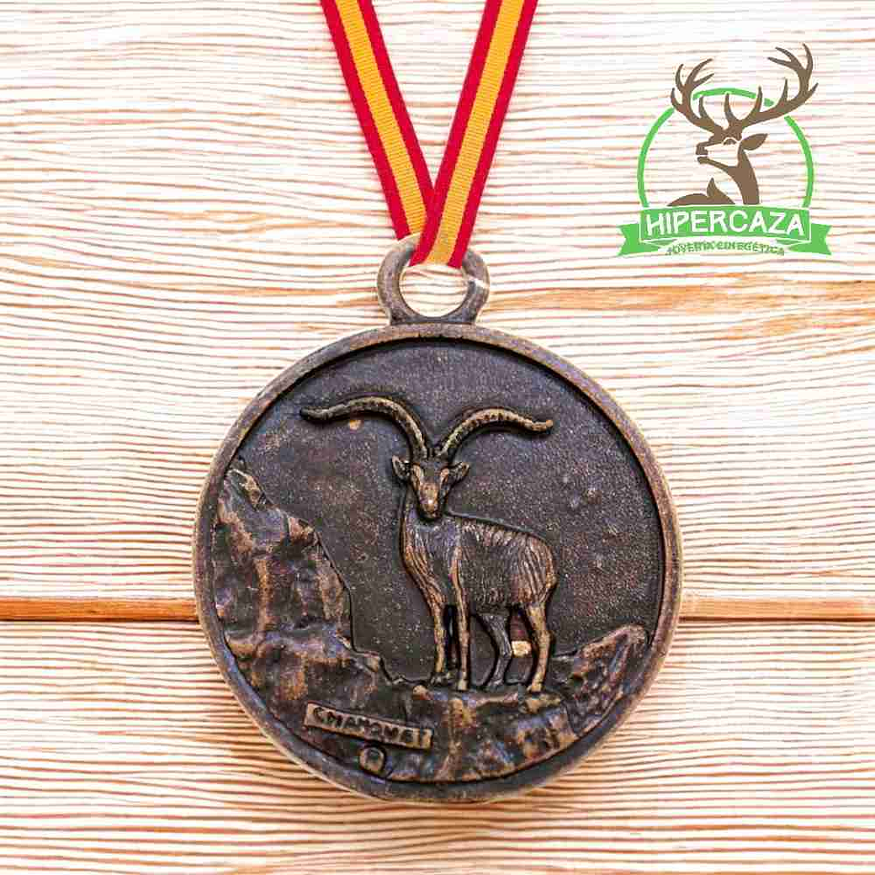 Medalla de homologación macho montés bronce  2