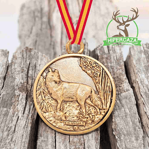 Medalla de homologación zorro oro