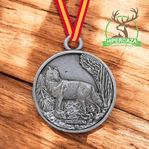 Medalla de homologación zorro plata