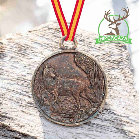 Medalla de homologación zorro bronce