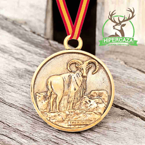 Medalla de homologación arruí oro