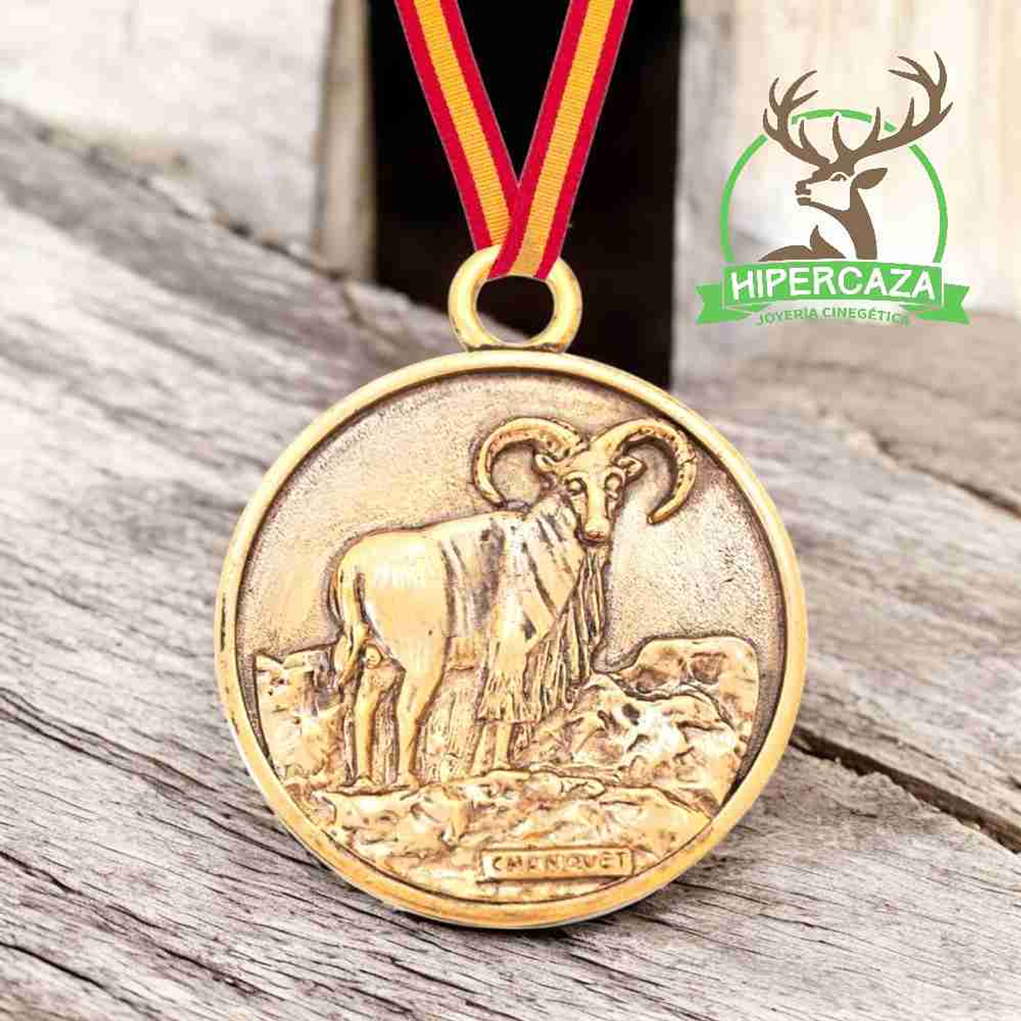 Medalla de homologación arruí oro 2