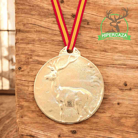 Medalla de homologación ciervo oro
