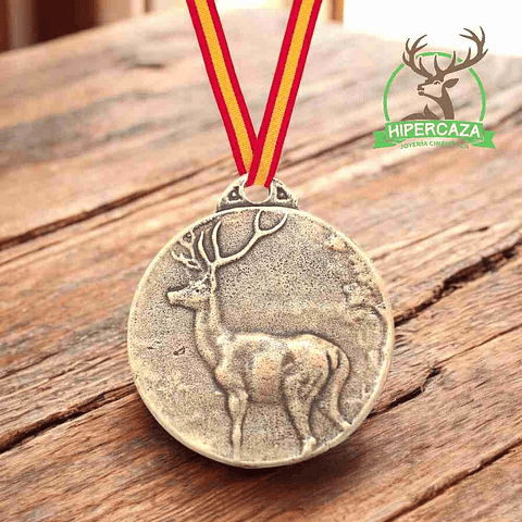 Medalla de homologación ciervo bronce