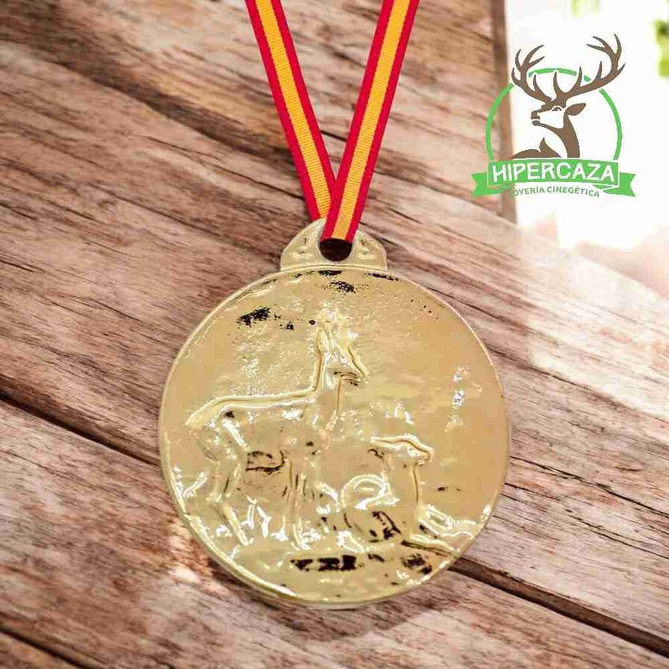 Medalla de homologación con corzo de oro 2