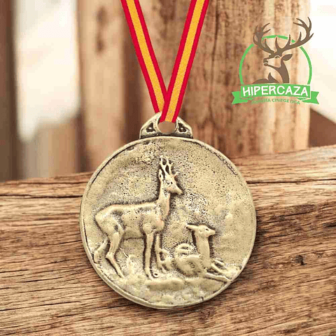 Medalla de homologación corzo bronce trofeos