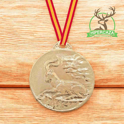 Medalla de homologación oro macho montés