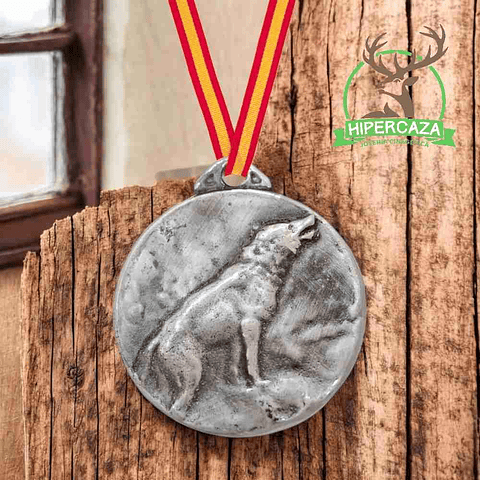 Medalla de homologación con lobo de plata 
