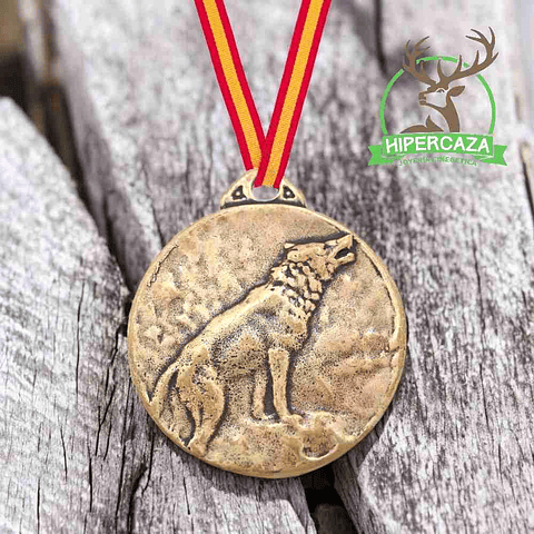 Medalla de homologación lobo bronce