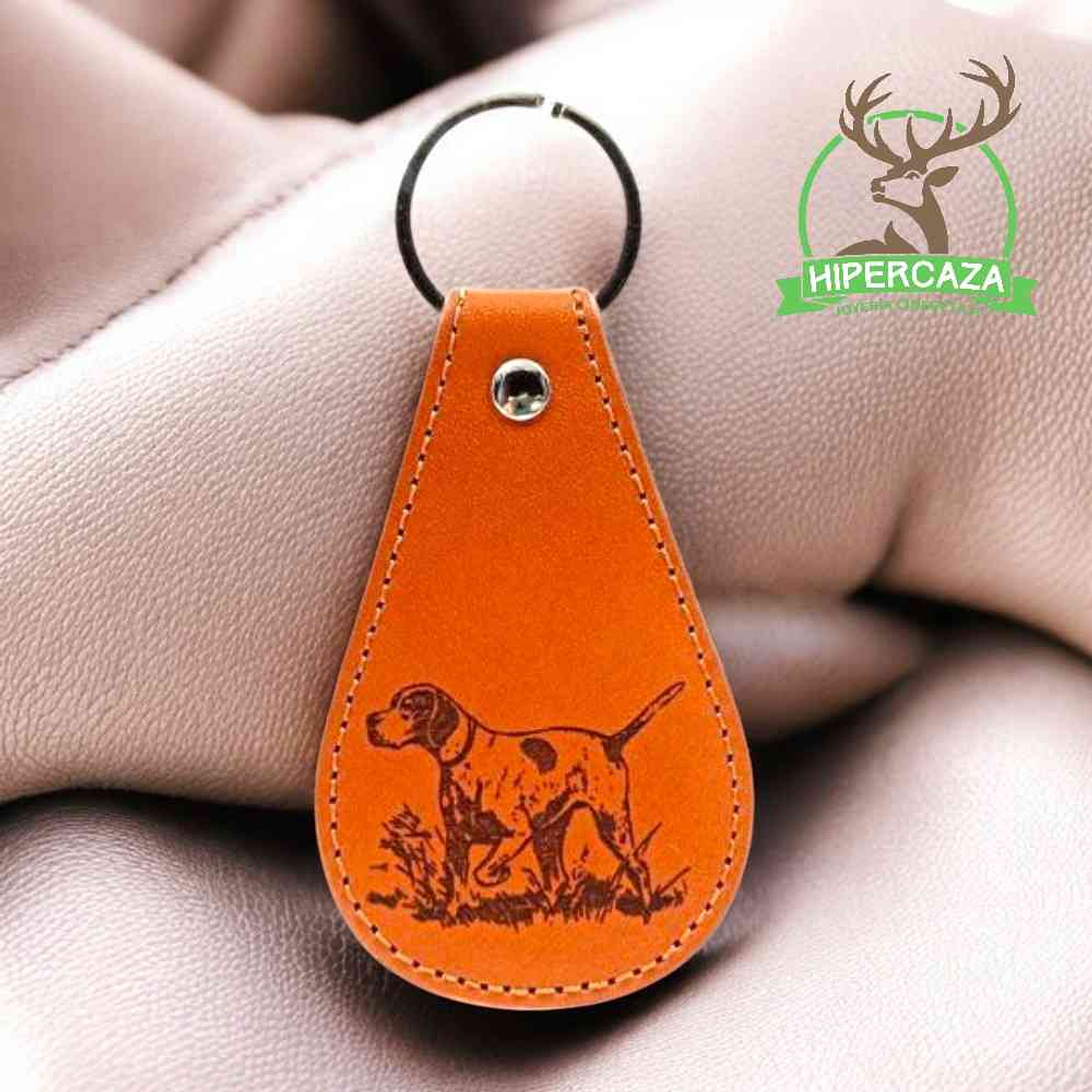 Llavero de piel personalizado perro  2