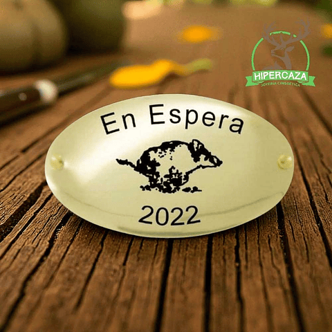 Placa trofeo de caza jabalí