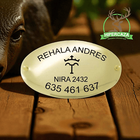 Chapa de rehala personalizada 