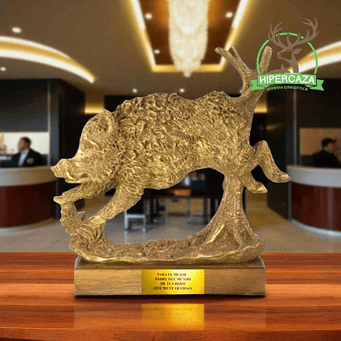 Figura de jabalí corriendo