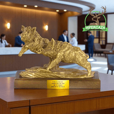 Figura de jabalí corriendo