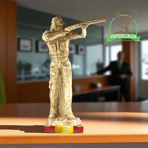Trofeo tirador resina
