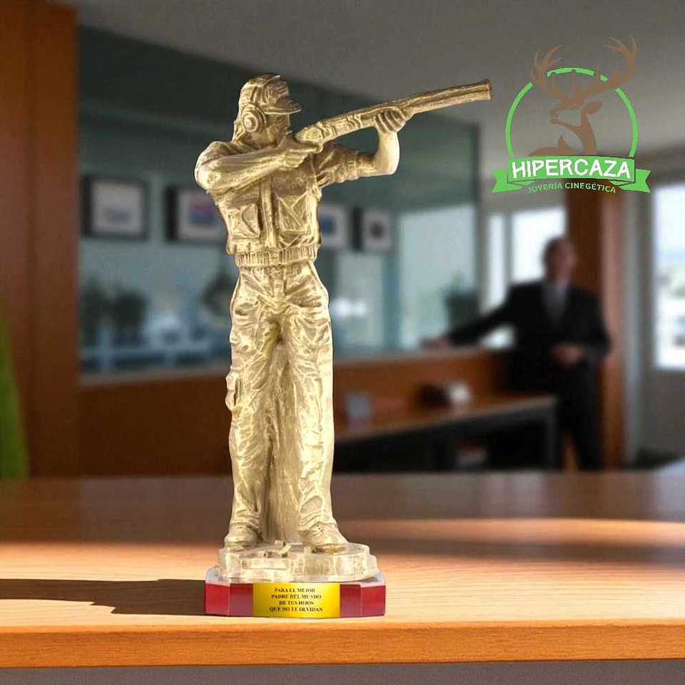 Trofeo tirador resina 2