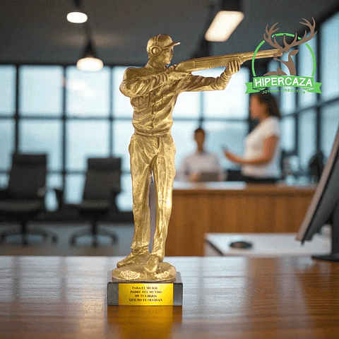 Trofeo tirador resina