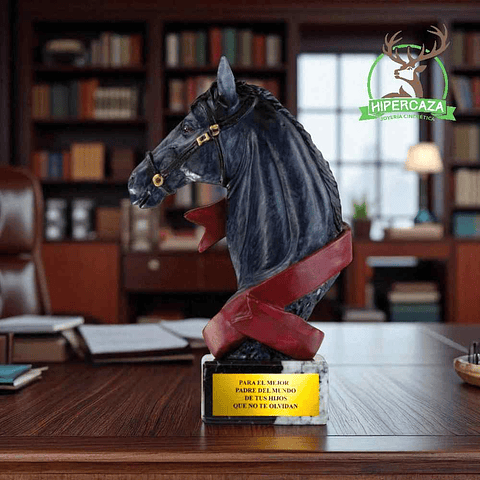 Figura de caballo negro 