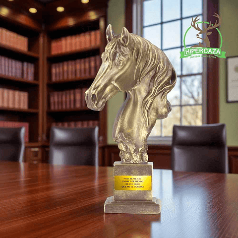 Trofeo busto de caballo