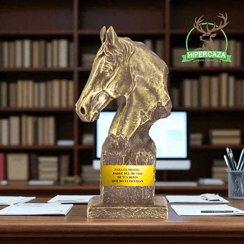 Trofeo busto ecuestre