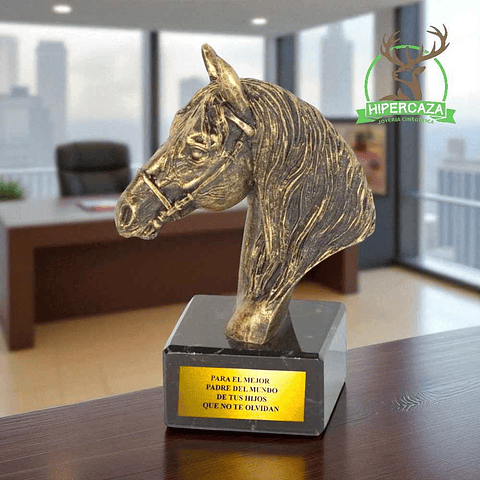 Figura de caballo bronce