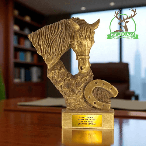 Figura rostro de caballo y herradura