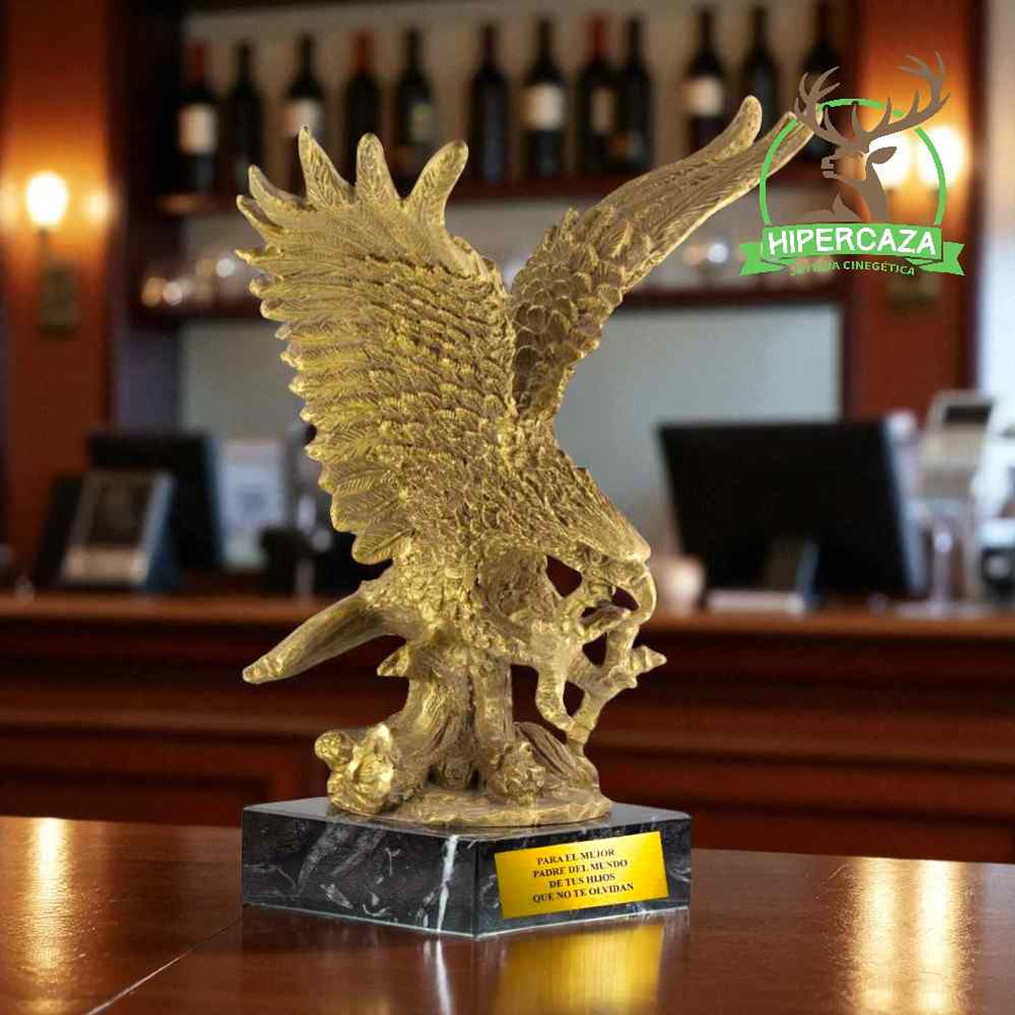 Escultura de águila bronce 2