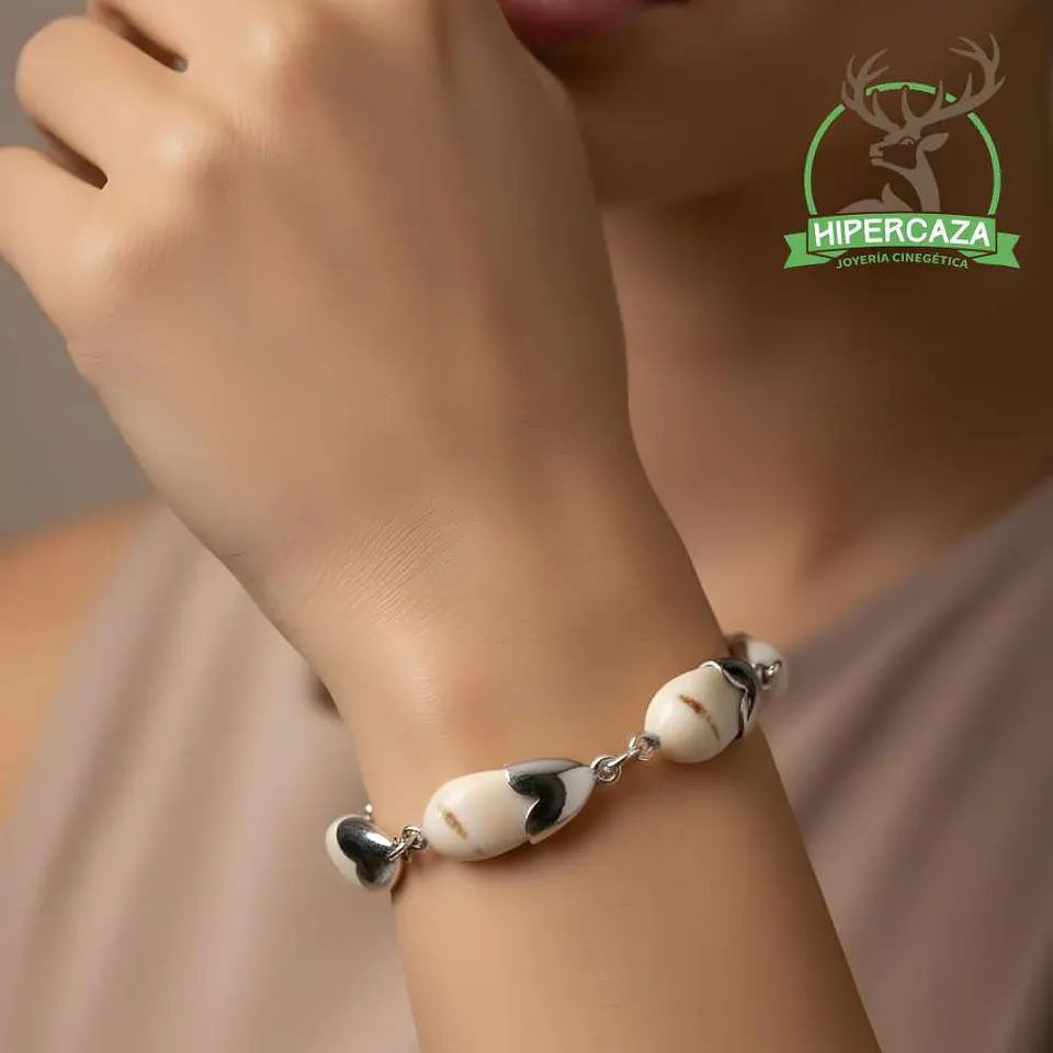 Pulsera con dientes de ciervo naturales 2