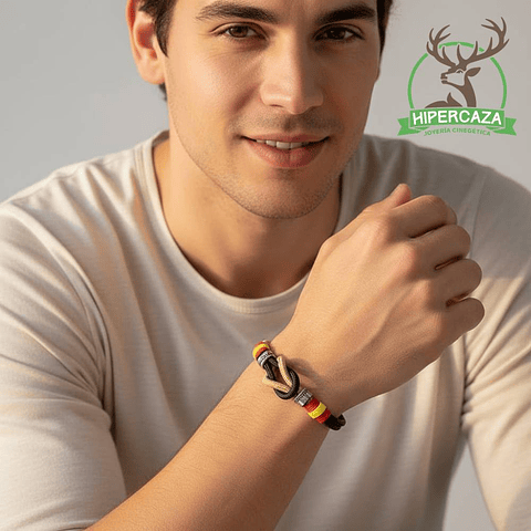 Pulsera de acero amarillo y negro España