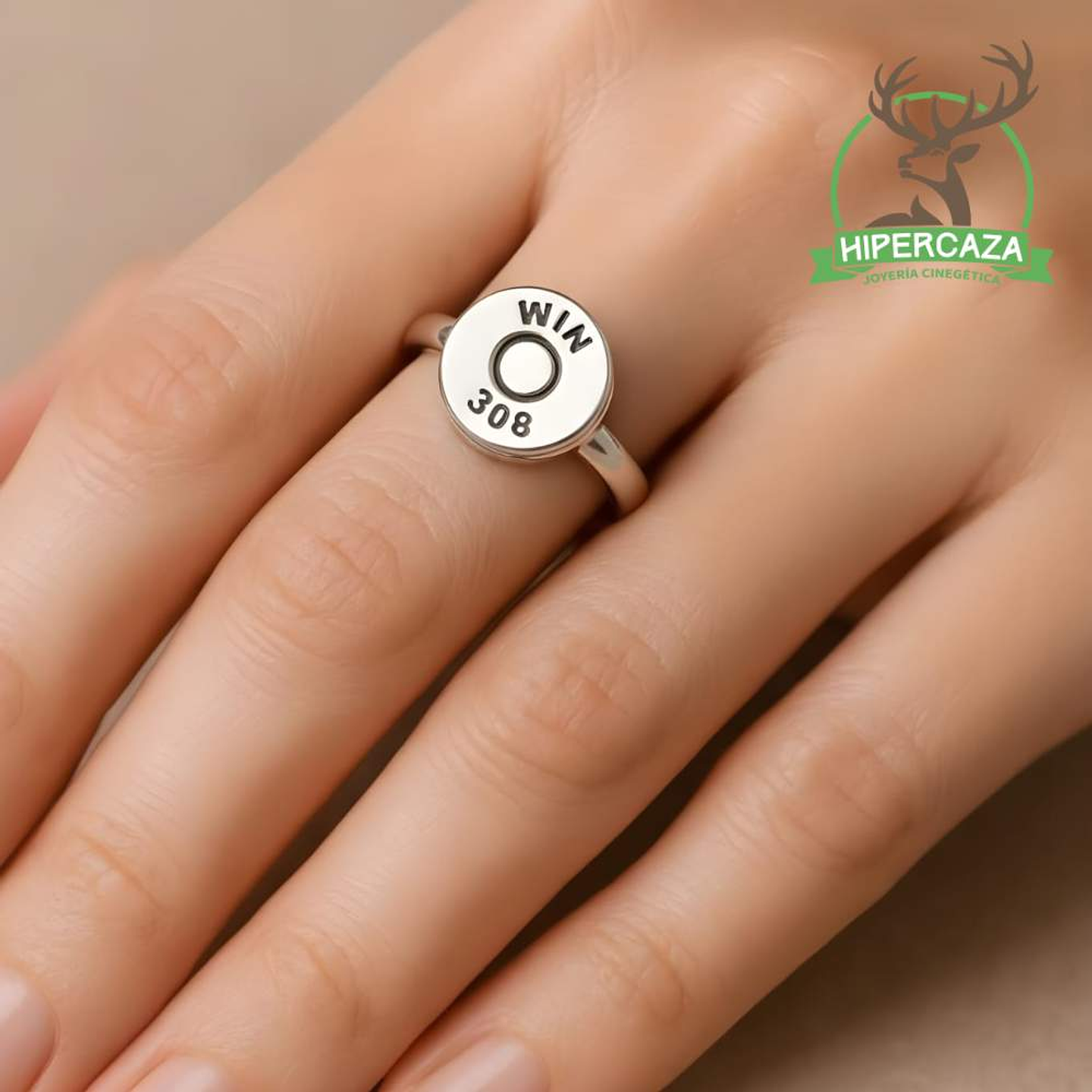 Anillo de bala plata  2