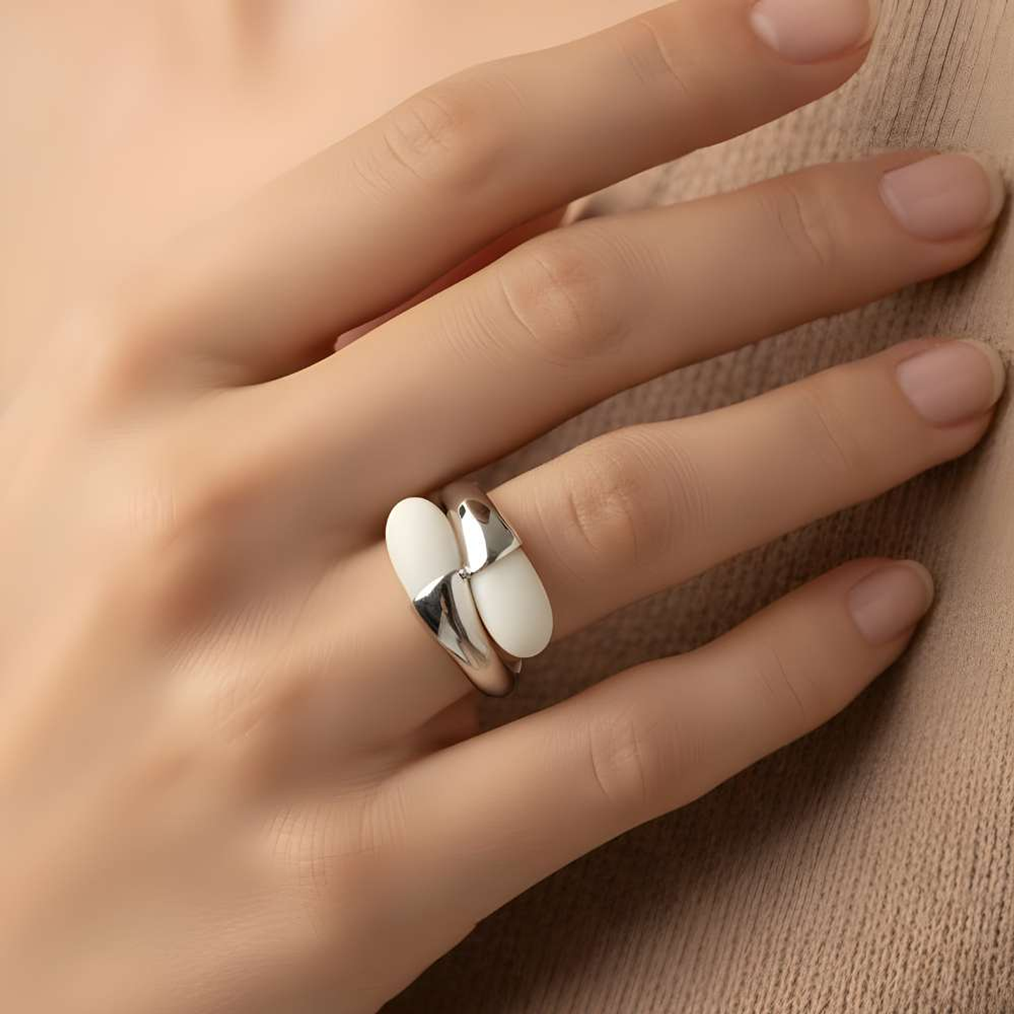 Anillo perlas de venado  2